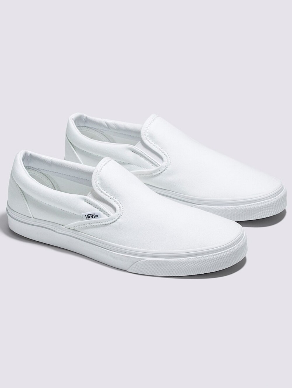 Vans Unisex- Slip-On Classic Canvas Loafers in White